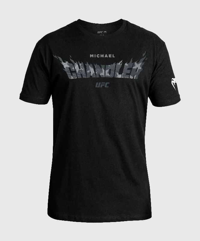 Men's contemporary t-shirt-Men's UFC Unrivaled by Venum Black Michael Chandler T-Shirt