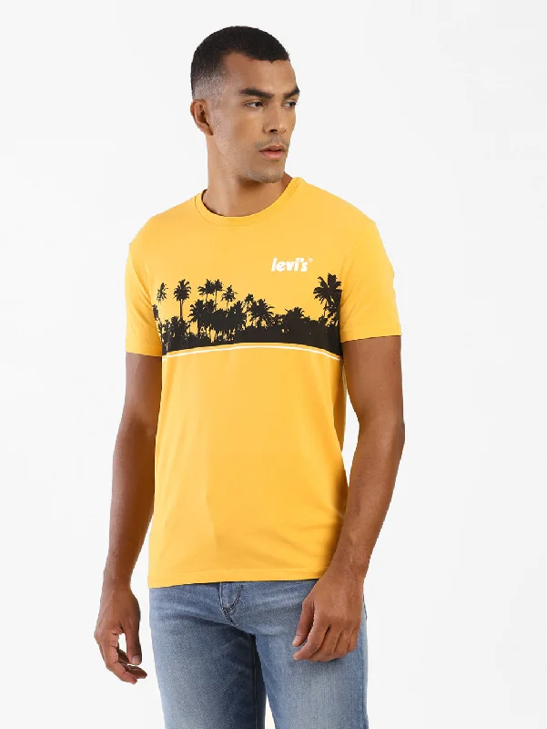 Men's street smart t-shirt-Men's Graphic Print Slim FitT-shirt