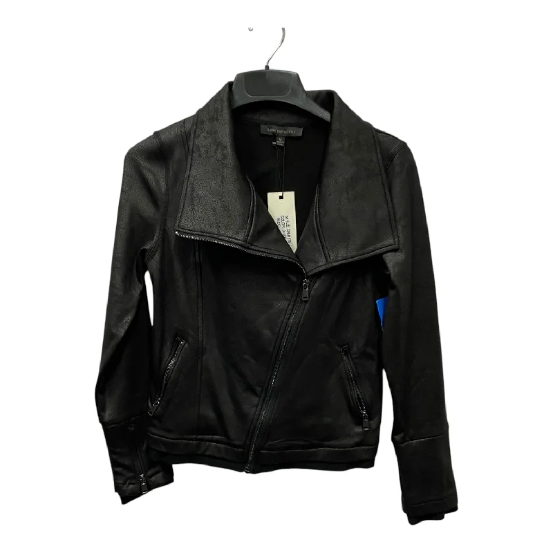 Men's sporty bomber jacket-Jacket Moto By Cme In Black, Size:M