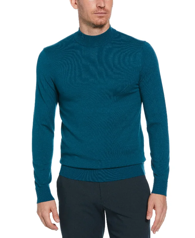 Men's hiking knit-Tech Knit Mock Neck Pullover Sweater