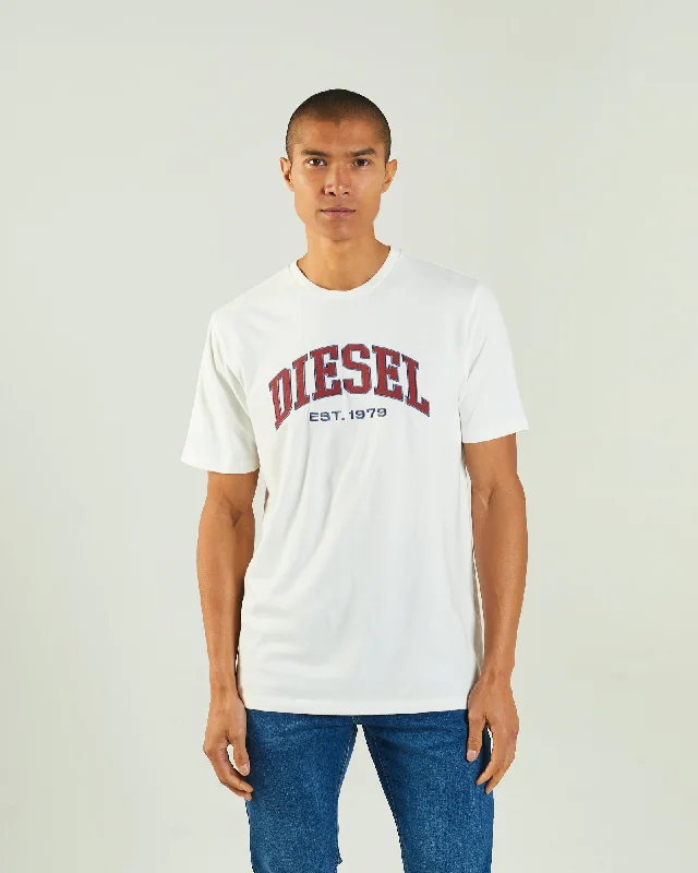 Men's earthy tones t-shirt-Ronnie Tee Dove White