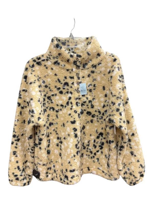 Men's gym-ready field jacket-Jacket Faux Fur & Sherpa By Loft In Animal Print, Size: L