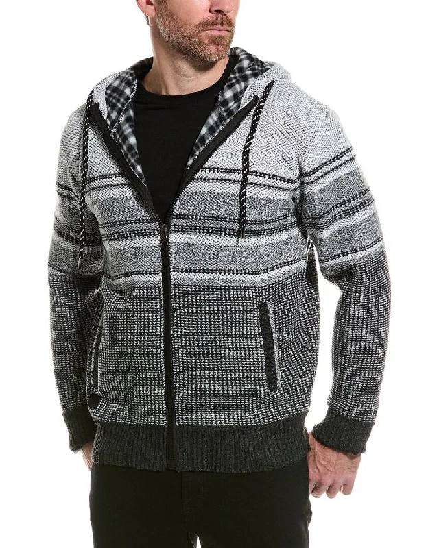 Men's smart casual sweatshirt-Point Zero Textured Knit Jacket