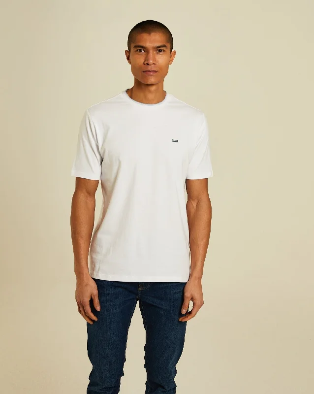 Men's versatile wear t-shirt-Faisel Tee Optic White