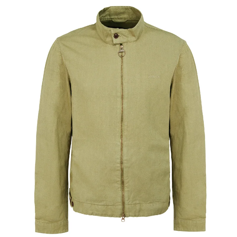 Men's antibacterial utility jacket-Barbour Mens Overdyed Harrington Jacket