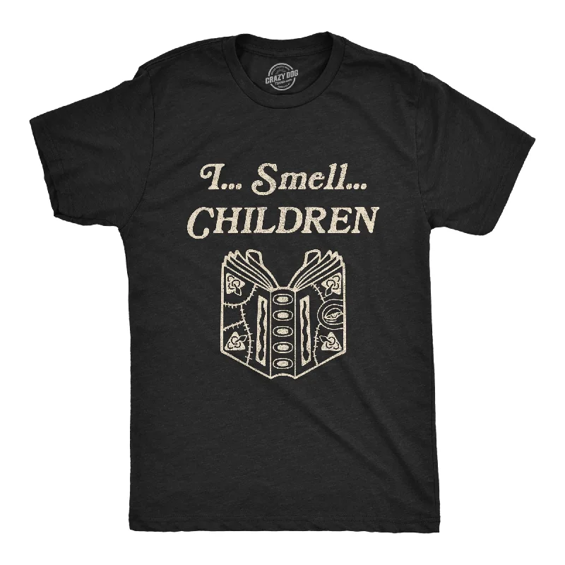 Men's high-neck t-shirt-I Smell Children Men's T Shirt