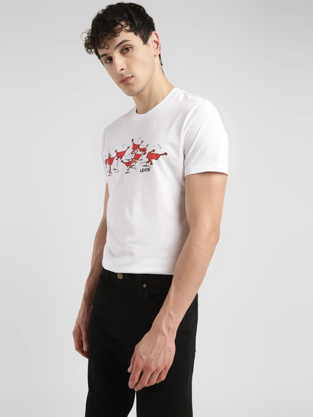 Men's recycled material t-shirt-Men's Graphic Slim Fit T-shirt