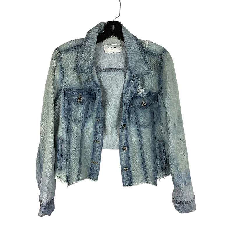 Men's summer performance jacket-Jacket Denim By Kancan In Blue Denim, Size: M