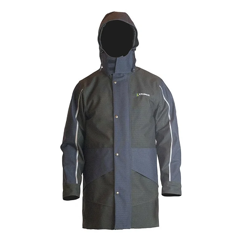 Men's breathable running jacket-Kaiwaka Mens Stormforce Parka Jacket