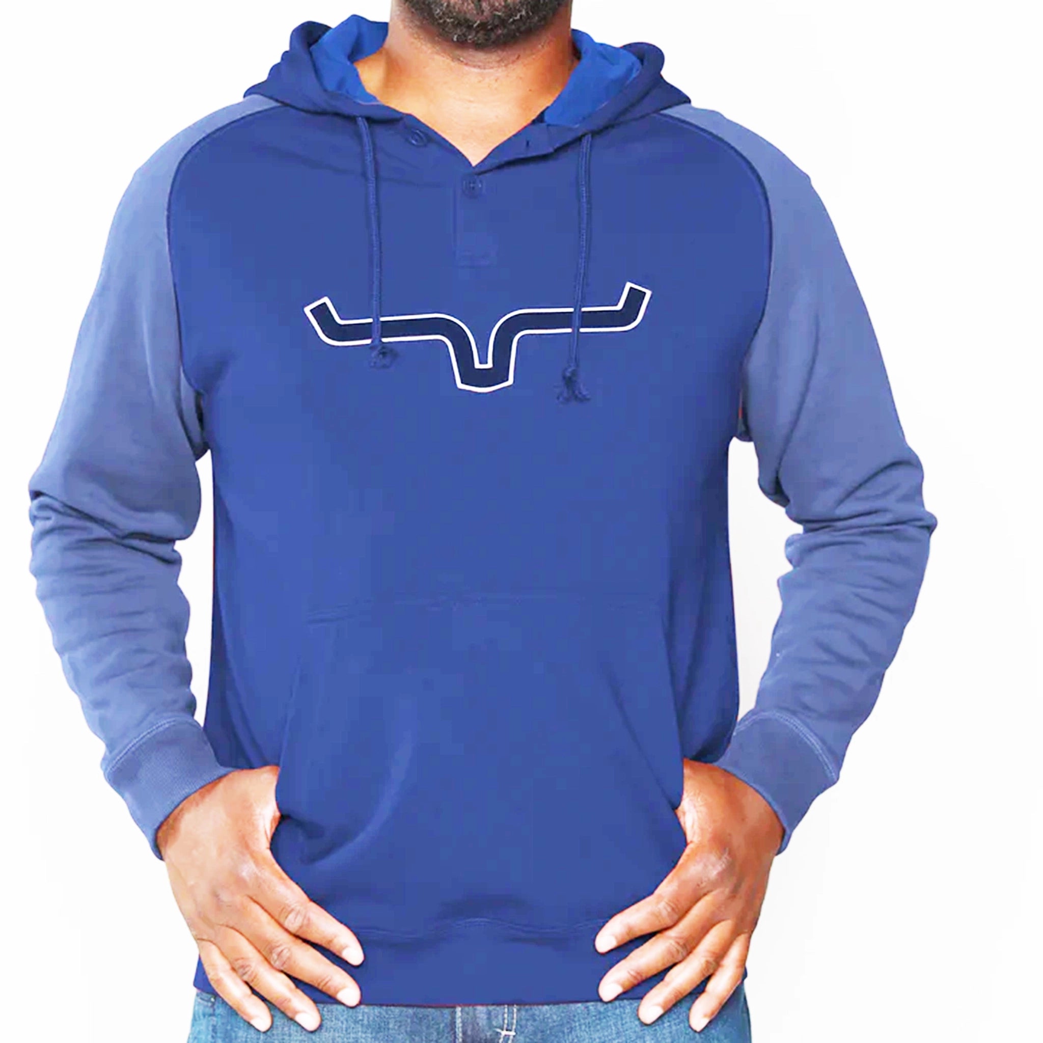 Men's comfortable streetwear hoodie-Kimes Ranch Men's Navy Burn Off Hoodie