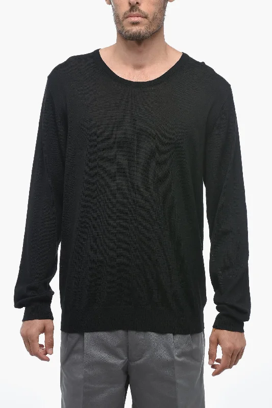 Men's linen sweater-Maison Margiela MM10 Crew Neck Wool Sweater