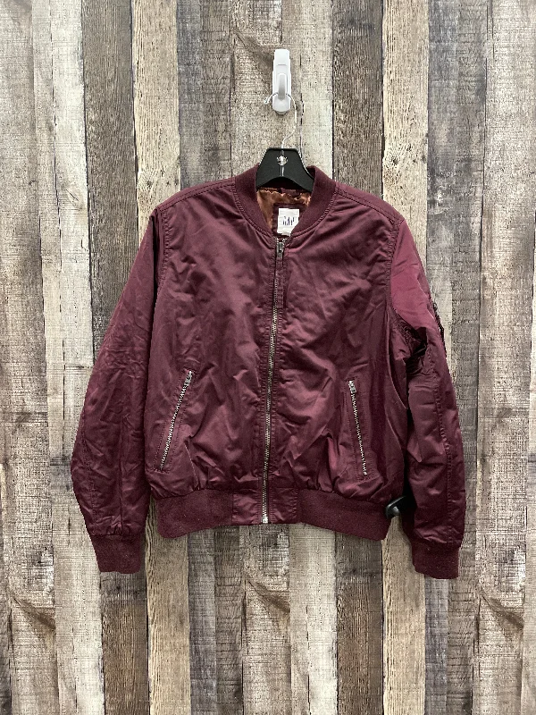 Men's tech-inspired utility coat-Jacket Puffer & Quilted By Gap In Maroon, Size: S