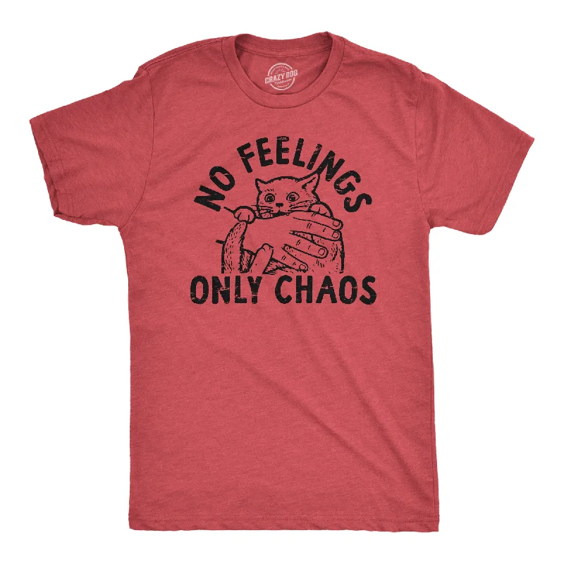 Men's earthy tones t-shirt-No Feelings Only Chaos Men's T Shirt