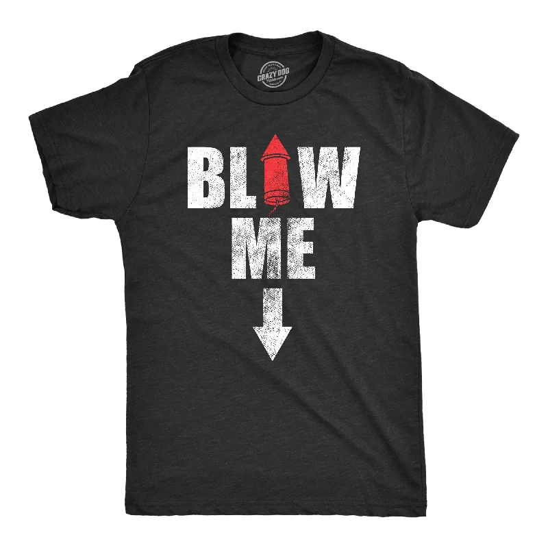 Men's recycled material t-shirt-Blow Me Fireworks Men's T Shirt