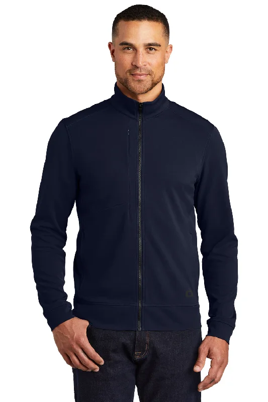 Men's comfortable windbreaker-Ogio Mens Hinge Full Zip Jacket - River Navy Blue