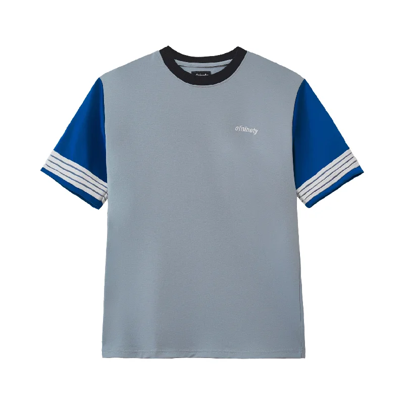 Men's quick-wicking t-shirt-Athletic - Blue