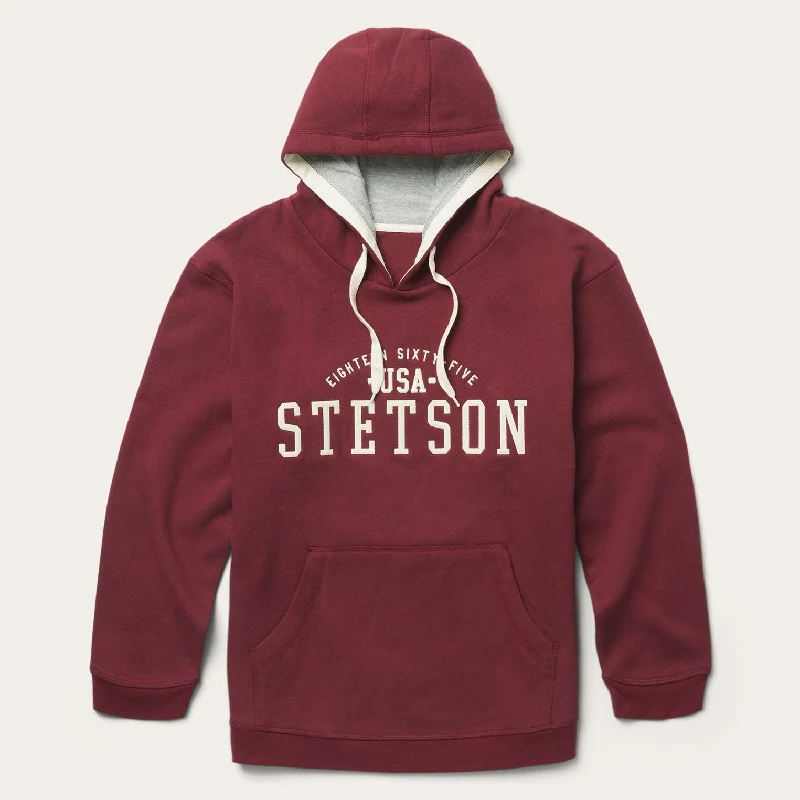 Men's cropped sweater-Stetson Hooded Sweatshirt