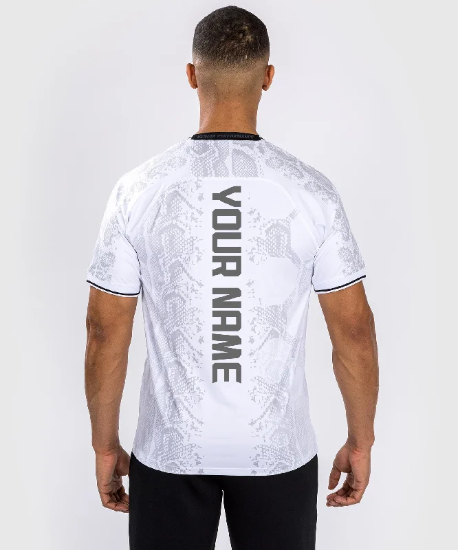 Men's anti-odor t-shirt-UFC Adrenaline by Venum Personalized Authentic Fight Night Men's Walkout Jersey - White