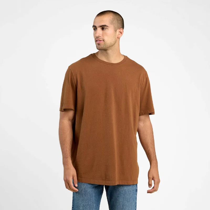 Men's classic style t-shirt-Boxy Tee | Chocolate