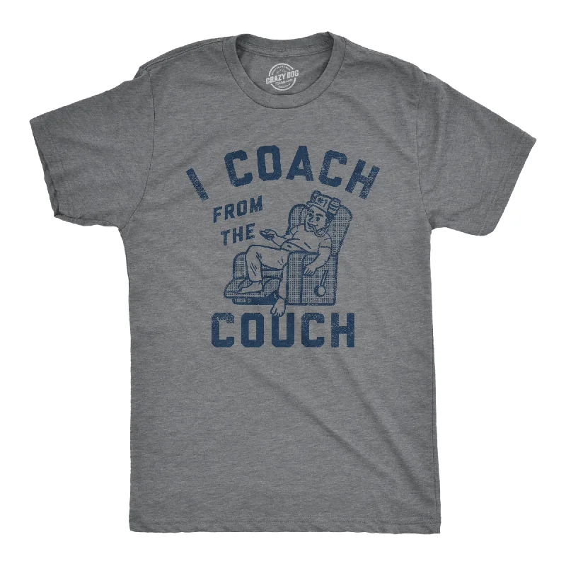 Men's versatile wear t-shirt-I Coach From The Couch Men's T Shirt