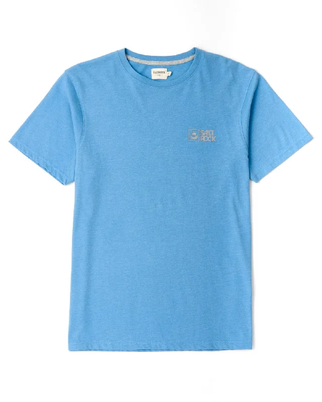 Men's performance-enhancing t-shirt-Saltrock Original - Mens Short Sleeve T-Shirt - Light Blue