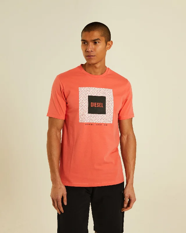 Men's versatile wear t-shirt-Idris Tee Bright Peach