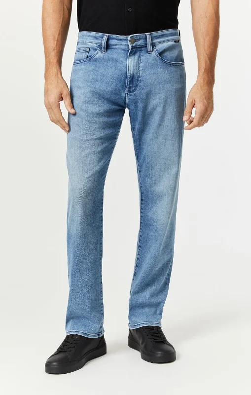 mens moto jeans-Zach Straight Leg Jean | Light Tonal Brushed Supermove