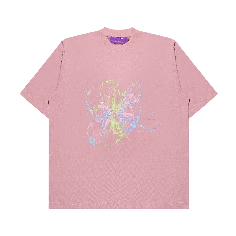 Men's smart technology t-shirt-Peony T-Shirt - Rose Pink