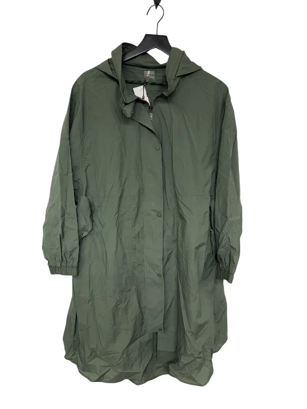 Men's wrinkle-free raincoat-Jacket Utility By Calia In Green, Size: L