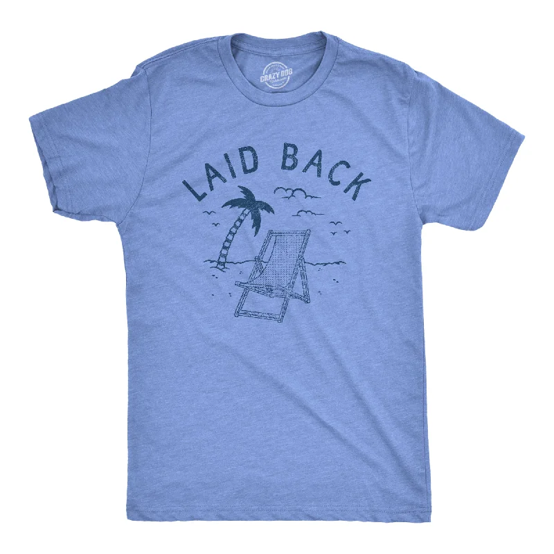 Men's quick-wicking t-shirt-Laid Back Beach Men's T Shirt