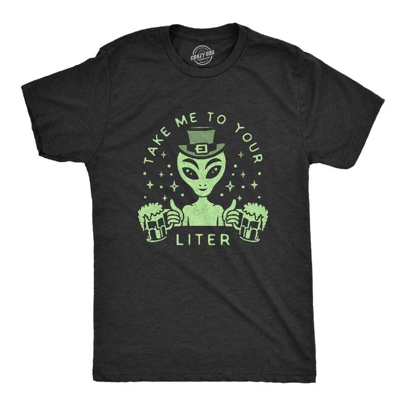 Men's anti-odor t-shirt-Take Me To Your Liter Men's T Shirt