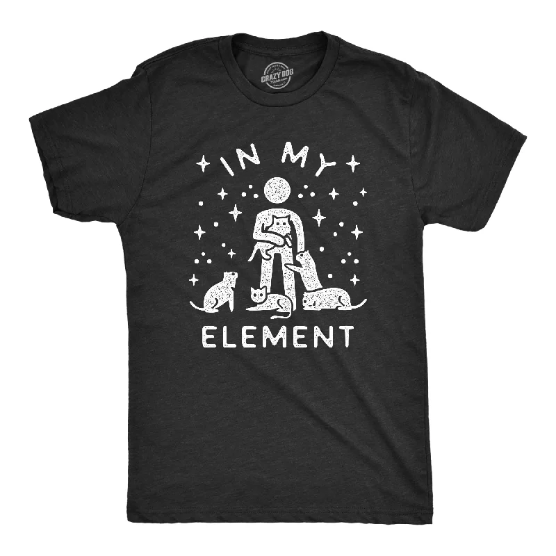 Men's anti-odor t-shirt-In My Element Cats Men's T Shirt