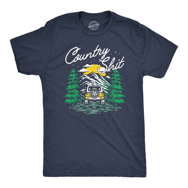 Men's anti-odor t-shirt-Country Shit Men's T Shirt