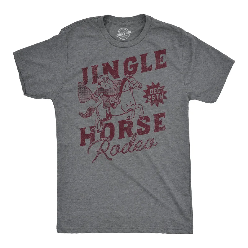 Men's classic style t-shirt-Jingle Horse Rodeo Men's T Shirt