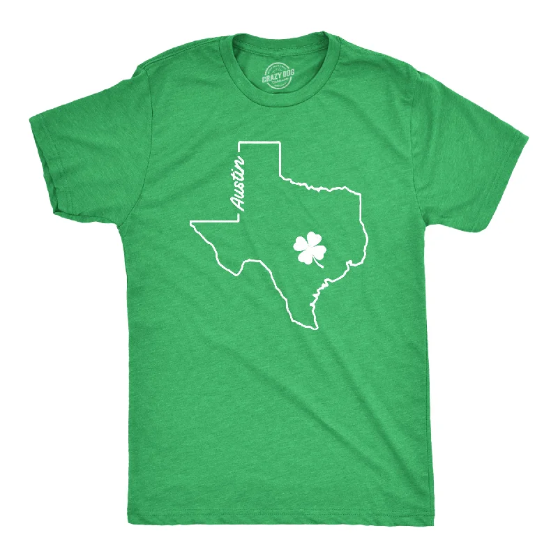 Men's innovative fabric t-shirt-Austin Texas Saint Patrick's Men's T Shirt