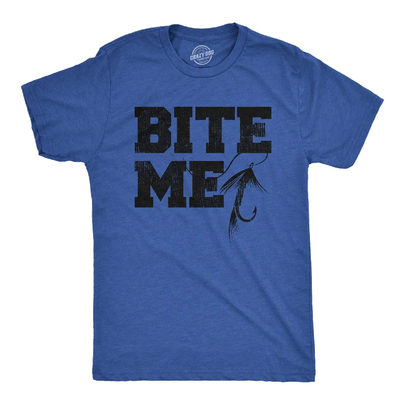 Men's anti-odor t-shirt-Bite Me Men's T Shirt