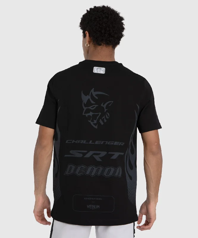 Men's quick-wicking t-shirt-Venum x Dodge Demon 170  Men’s T-Shirt - Black