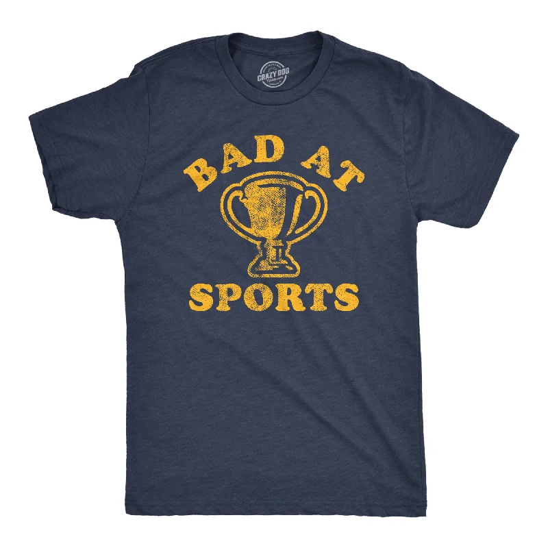 Men's contemporary t-shirt-Bad At Sports Men's T Shirt