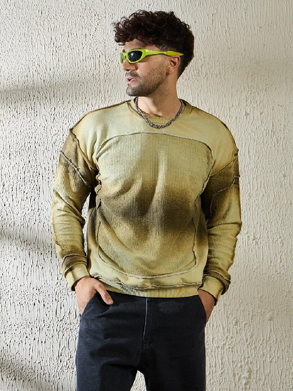 Men's golf sweatshirt-Desert Ombre Double Layered Sweatshirt