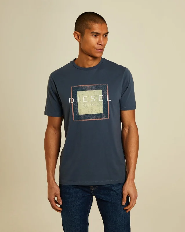 Men's weekend casual t-shirt-Freeman Tee Dusk Navy