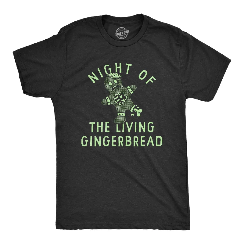 Men's sporty look t-shirt-Night Of The Living Gingerbread Men's T Shirt