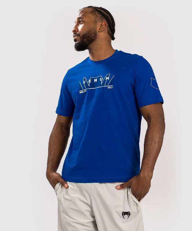 Men's soft hand feel t-shirt-Venum Snake Print T-Shirt - Royale Blue