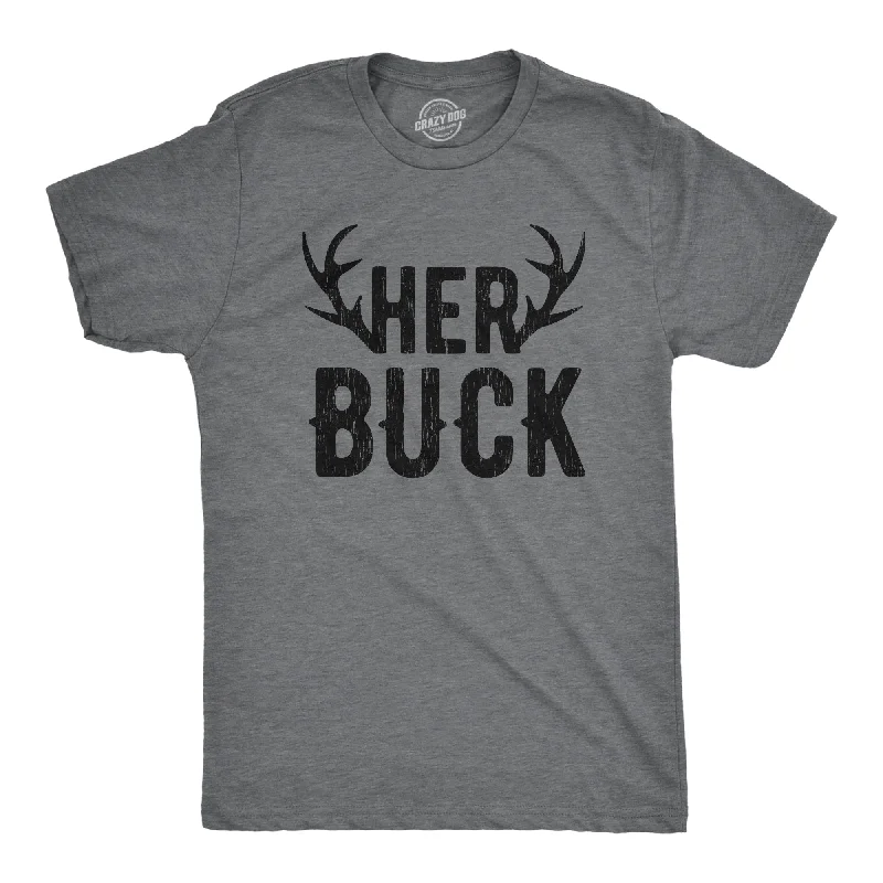 Men's wrinkle-resistant casual t-shirt-Her Buck Men's T Shirt