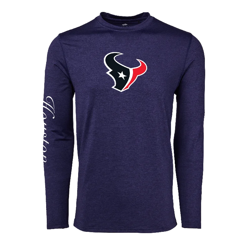 Men's travel-friendly t-shirt-Houston Texans Guide Long Sleeve Tee