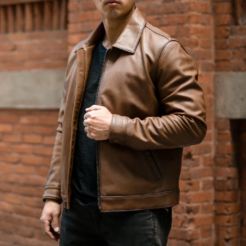 Men's comfortable trench coat-Keanu Jacket | Walnut