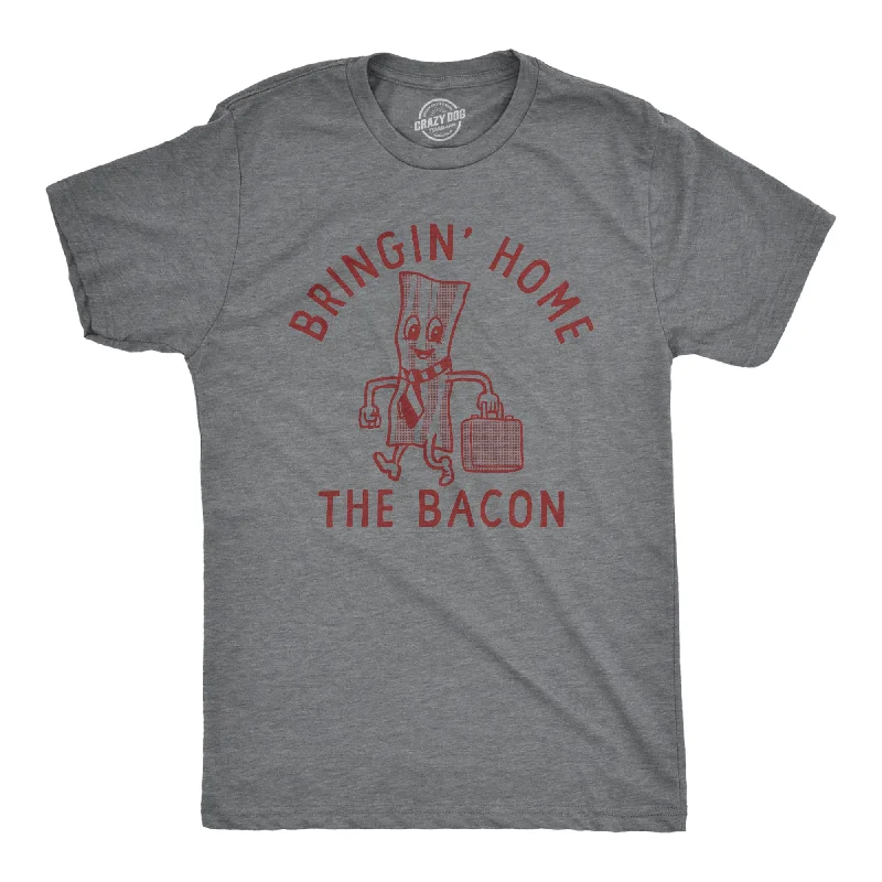 Men's soft hand feel t-shirt-Bringing Home The Bacon Men's T Shirt