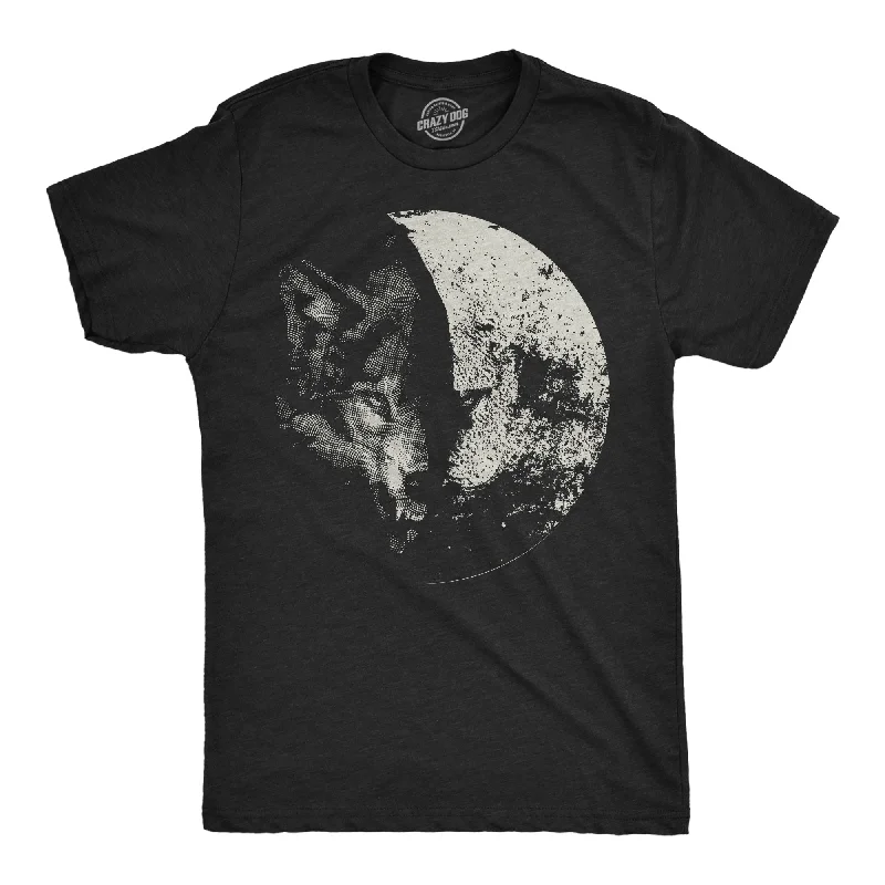 Men's weekend casual t-shirt-Wolf Moon Men's T Shirt