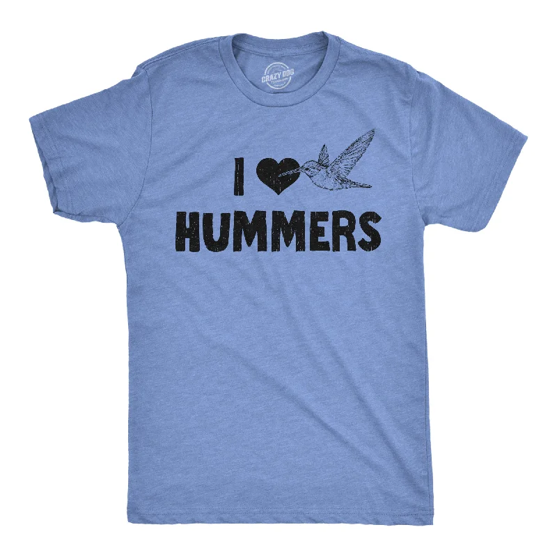 Men's double-layer t-shirt-I Heart Hummers Men's T Shirt