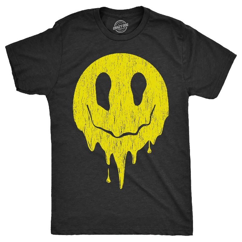 Men's travel-friendly t-shirt-Dripping Smile Men's T Shirt