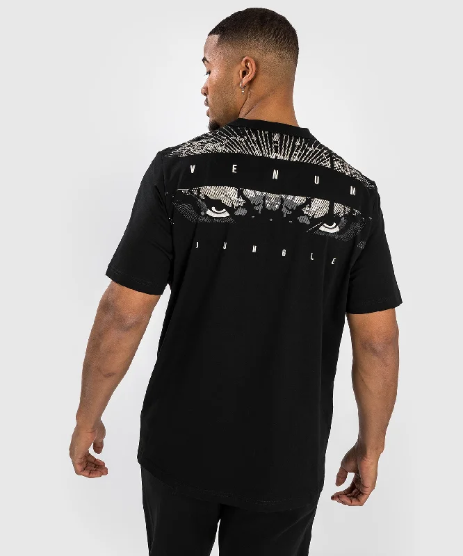 Men's high-neck t-shirt-Venum Gorilla Jungle T-Shirt - Black/White